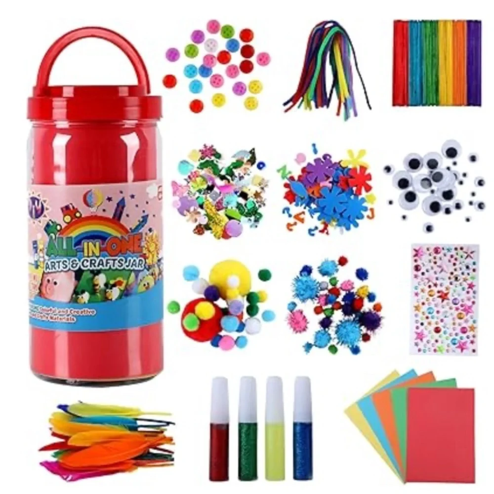Colorful Arts & Crafts Jar for Home Parties
